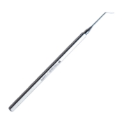 Bonfadini Style DALK Type Corneal Spatula, Vaulted, 8mm Long, Flat Beveled Tip, 1mm x 8mm Groove, Overall Length 4-1/2" (114mm) 397694,11/4/2988,K3-1877